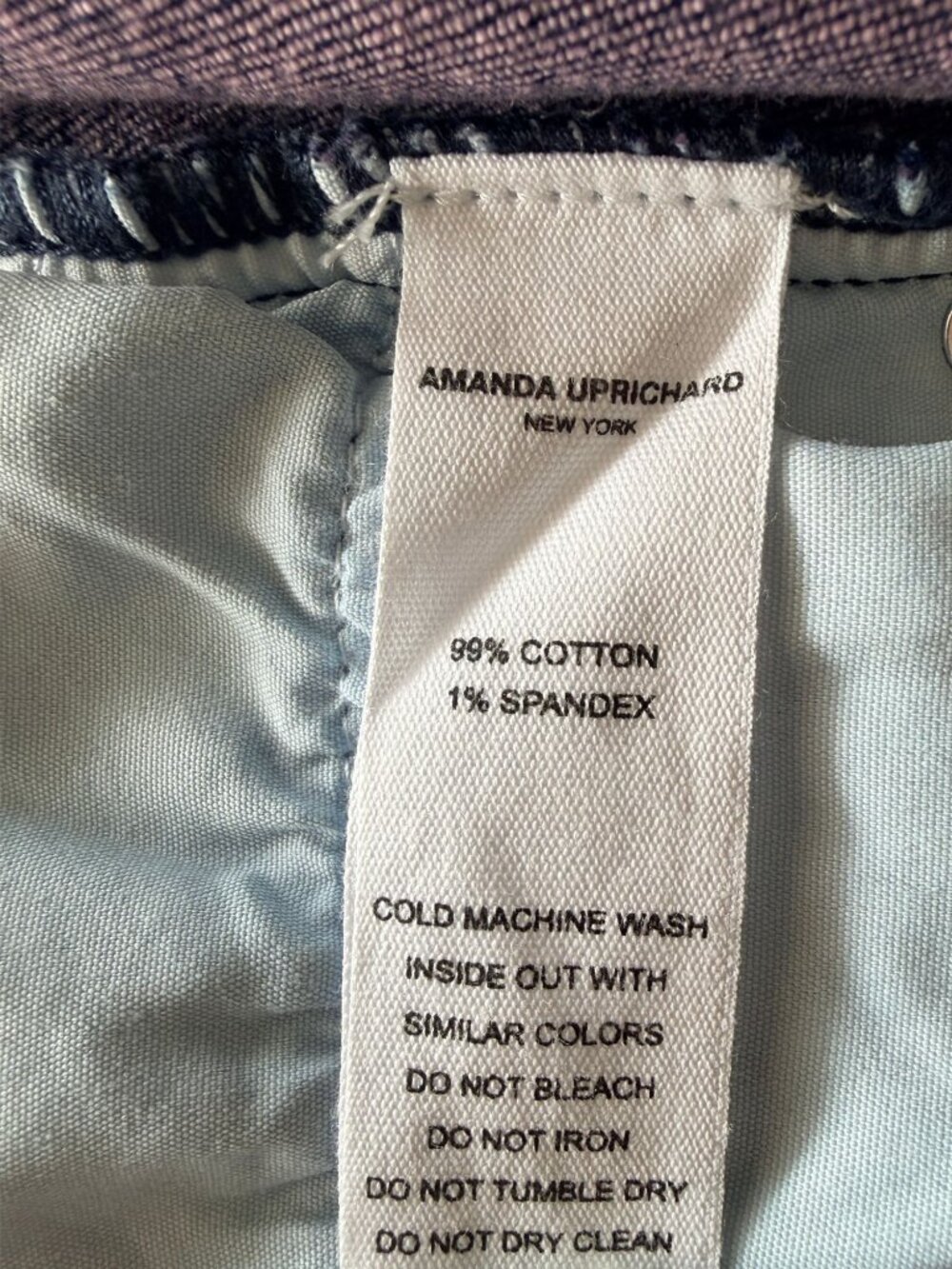 Amanda Uprichard Bianca Dress XS Pink Acid Wash Denim Mini Zip Front NWT - Picture 6 of 7